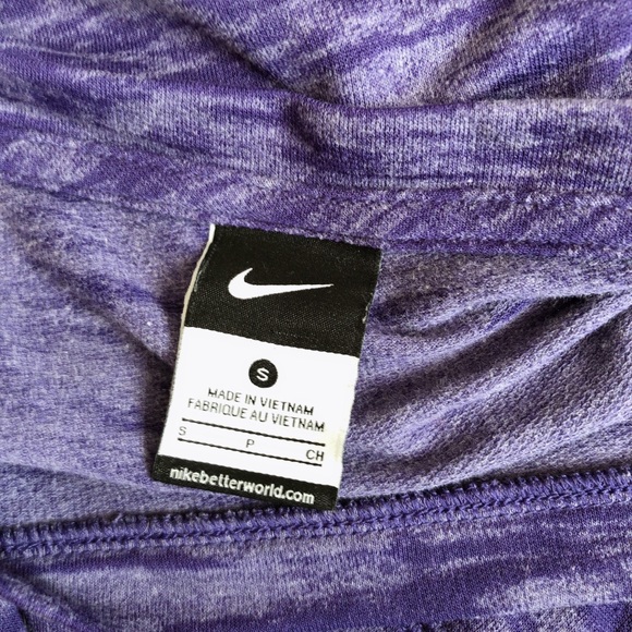 Nike boatneck long sleeve tshirt in purple - Picture 3 of 5